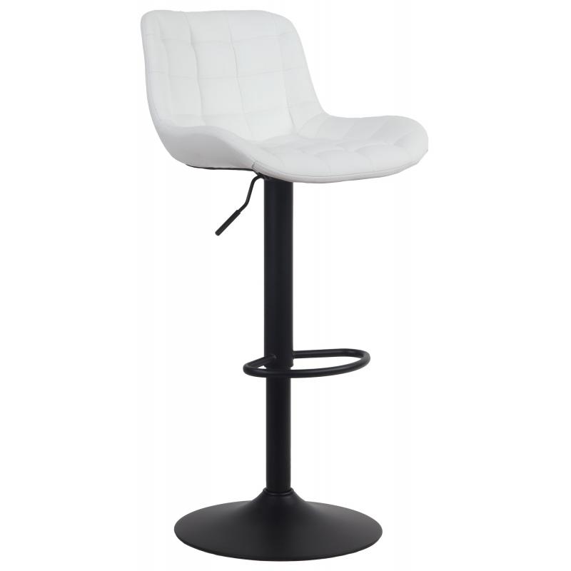 Barhocker HLO-CP297 Kunstleder ~ wei
