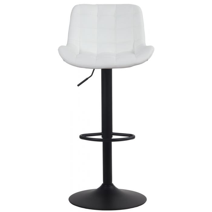 Barhocker HLO-CP297 Kunstleder ~ wei
