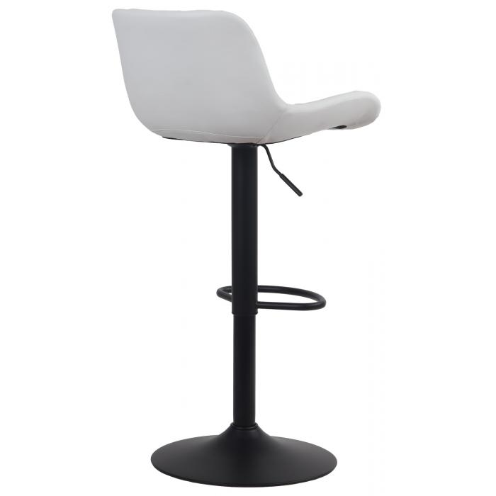 Barhocker HLO-CP297 Kunstleder ~ wei