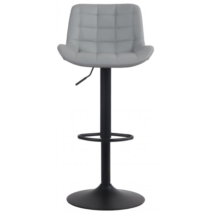 Barhocker HLO-CP297 Kunstleder ~ grau