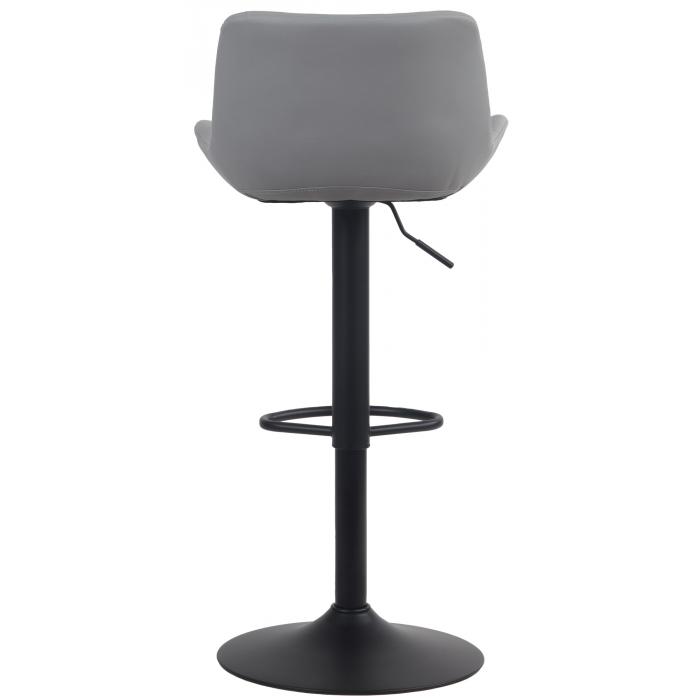 Barhocker HLO-CP297 Kunstleder ~ grau