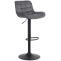 Barhocker HLO-CP298 Samt ~ dunkelgrau