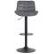 Barhocker HLO-CP298 Samt ~ dunkelgrau