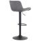 Barhocker HLO-CP298 Samt ~ dunkelgrau