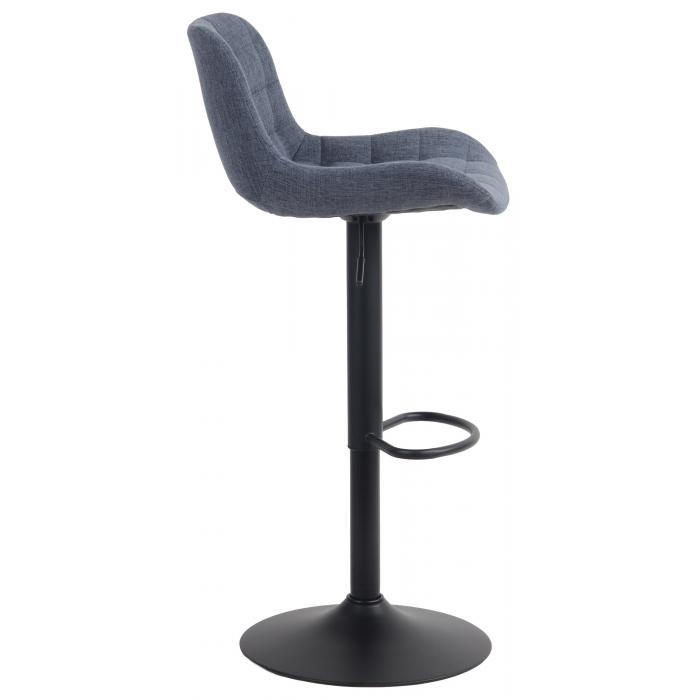 Barhocker HLO-CP299 Stoff ~ blau