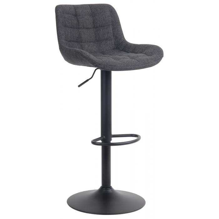 Barhocker HLO-CP299 Stoff ~ schwarz