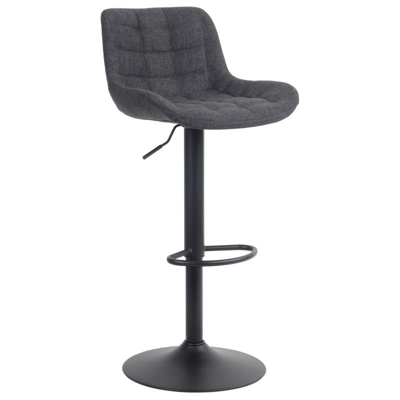 Barhocker HLO-CP299 Stoff ~ schwarz