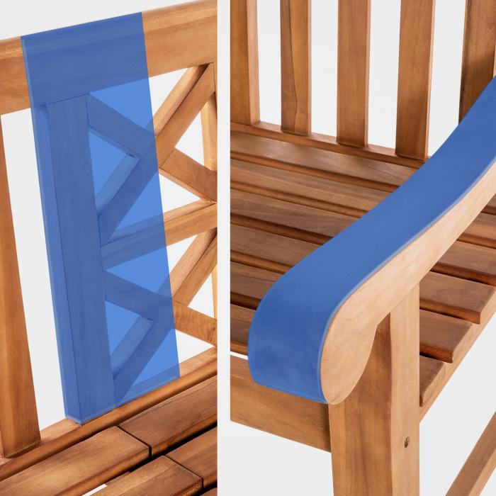 Teakbank HLO-CP23 150 cm ~ teak