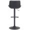 2er Set Barhocker HLO-CP297 Kunstleder ~ schwarz