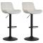 2er Set Barhocker HLO-CP298 Samt ~ creme