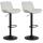 2er Set Barhocker HLO-CP299 Stoff ~ creme