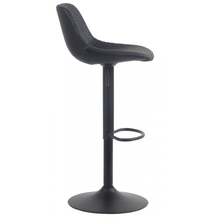 Barhocker HLO-CP272 Kunstleder ~ schwarz