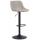 Barhocker HLO-CP274 Stoff ~ taupe