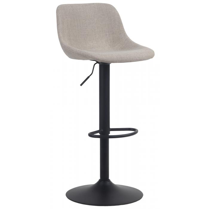 Barhocker HLO-CP274 Stoff ~ taupe