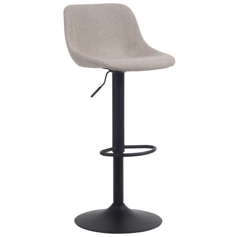 Barhocker HLO-CP274 Stoff ~ taupe