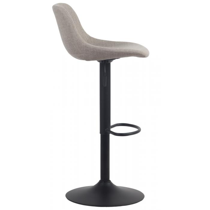 Barhocker HLO-CP274 Stoff ~ taupe