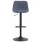 2er Set Barhocker HLO-CP274 Stoff ~ blau