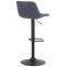2er Set Barhocker HLO-CP274 Stoff ~ blau