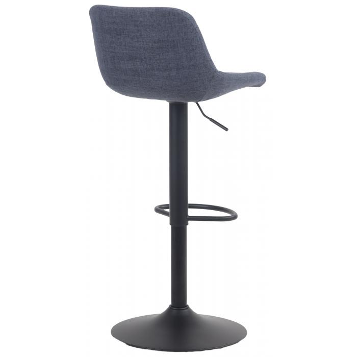 2er Set Barhocker HLO-CP274 Stoff ~ blau
