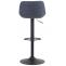 2er Set Barhocker HLO-CP274 Stoff ~ blau