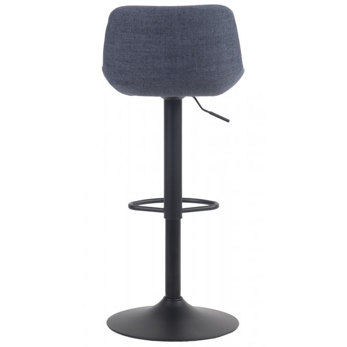 2er Set Barhocker HLO-CP274 Stoff ~ blau