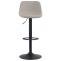 2er Set Barhocker HLO-CP274 Stoff ~ taupe