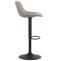 2er Set Barhocker HLO-CP274 Stoff ~ taupe