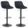 2er Set Barhocker HLO-CP273 Samt ~ schwarz
