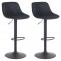 2er Set Barhocker HLO-CP273 Samt ~ schwarz