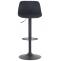 2er Set Barhocker HLO-CP273 Samt ~ schwarz