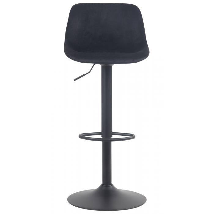2er Set Barhocker HLO-CP273 Samt ~ schwarz