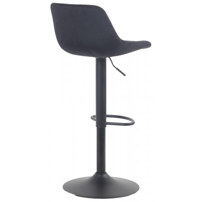 2er Set Barhocker HLO-CP273 Samt ~ schwarz