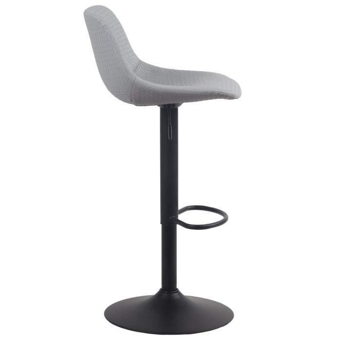 2er Set Barhocker HLO-CP272 Kunstleder ~ grau