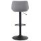 2er Set Barhocker HLO-CP272 Kunstleder ~ grau