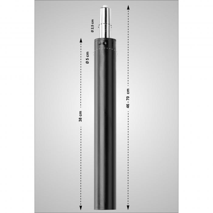 Gaslift Barhocker HLO-CP44, Limon, Damaso ~ schwarz