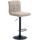 Barhocker HLO-CP242 Stoff schwarz ~ creme