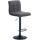 Barhocker HLO-CP242 Stoff schwarz ~ hellgrau