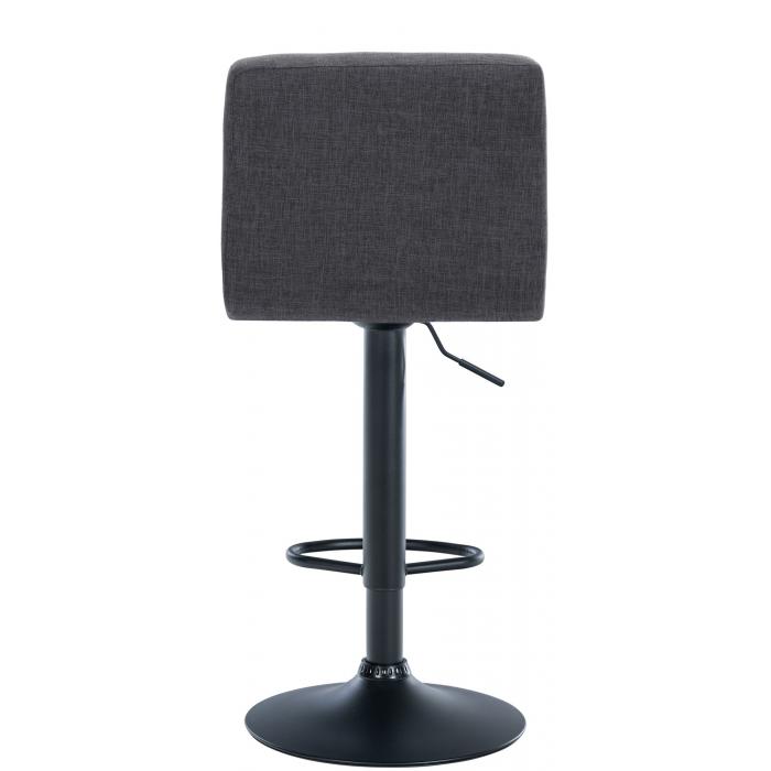 Barhocker HLO-CP242 Stoff schwarz ~ hellgrau