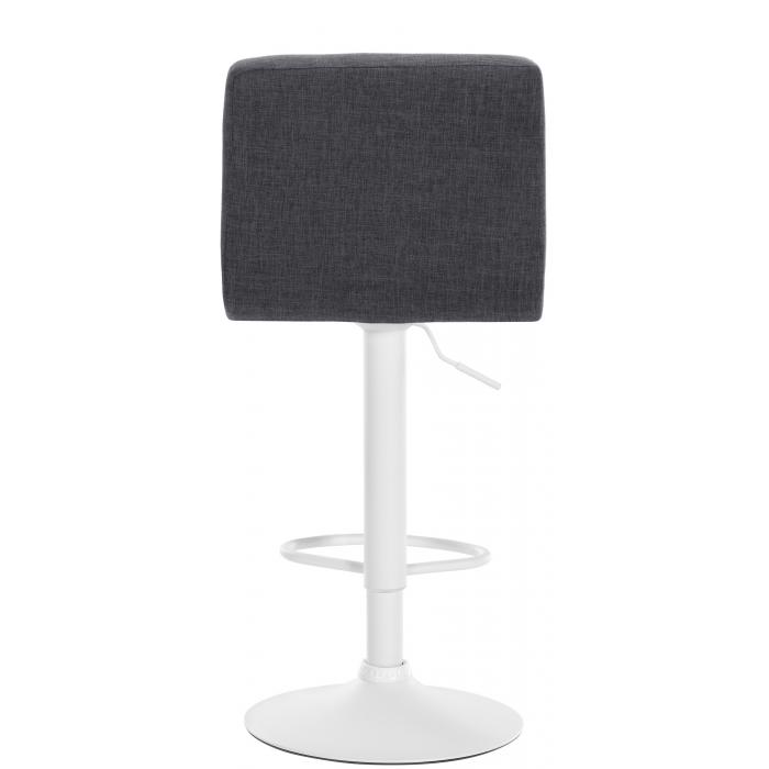Barhocker HLO-CP242 Stoff wei ~ hellgrau