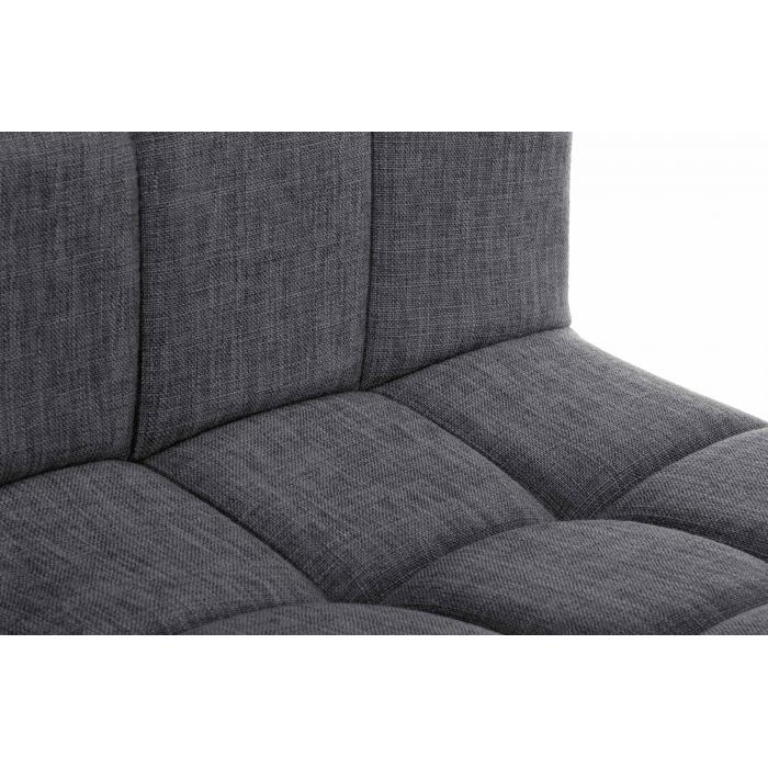 Barhocker HLO-CP242 Stoff wei ~ hellgrau