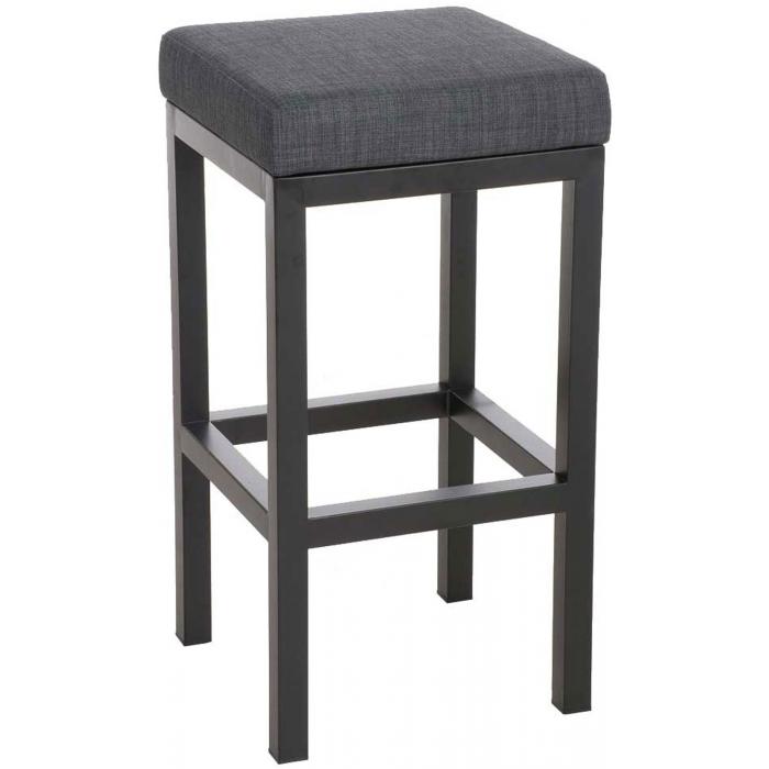 Barhocker HLO-CP212 B85 Stoff ~ dunkelgrau