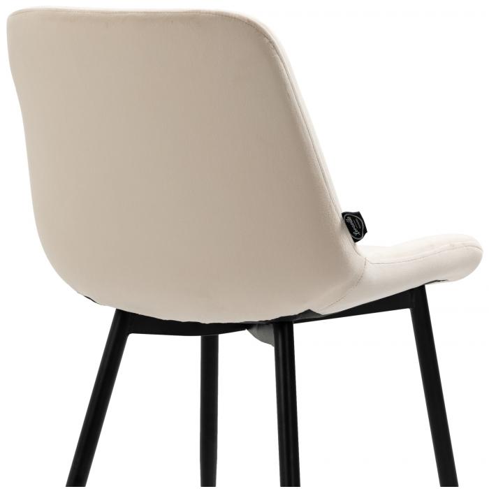 Esszimmerstuhl HLO-CP96 Samt ~ creme