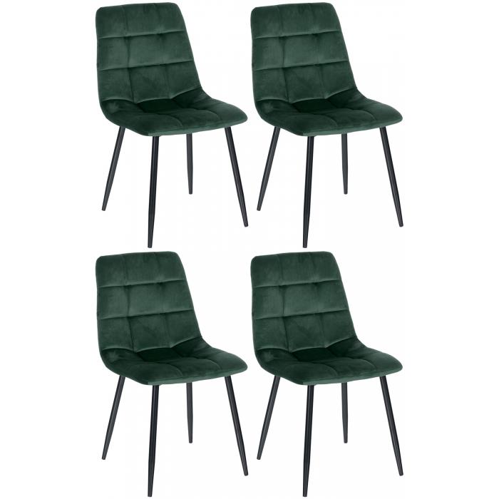 4er Set Esszimmersthle HLO-CP36 ~ grn