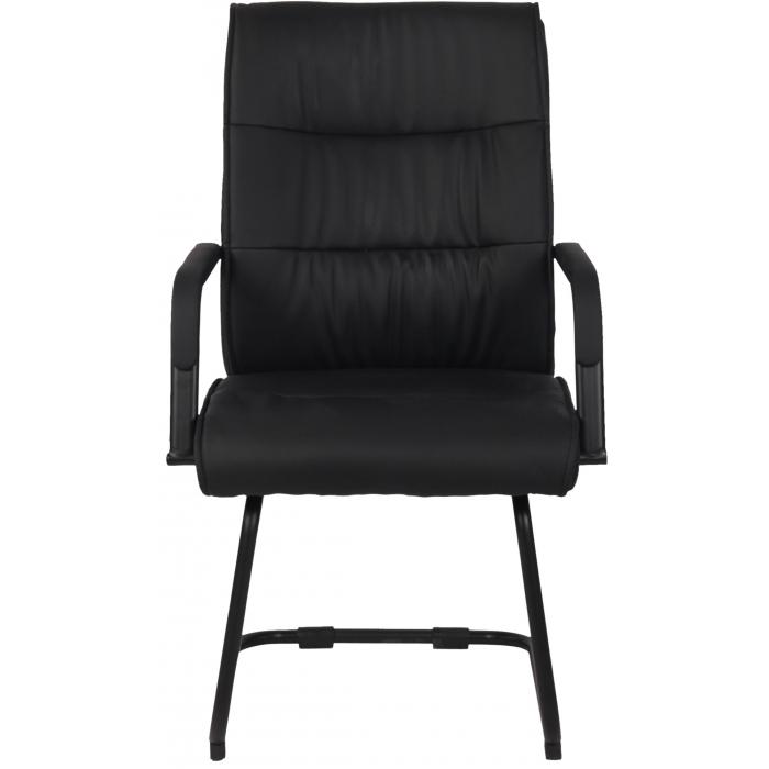 Besucherstuhl HLO-CP113 ~ schwarz/schwarz