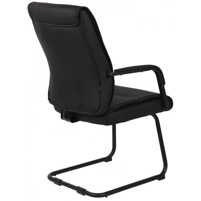 Besucherstuhl HLO-CP113 ~ schwarz/schwarz