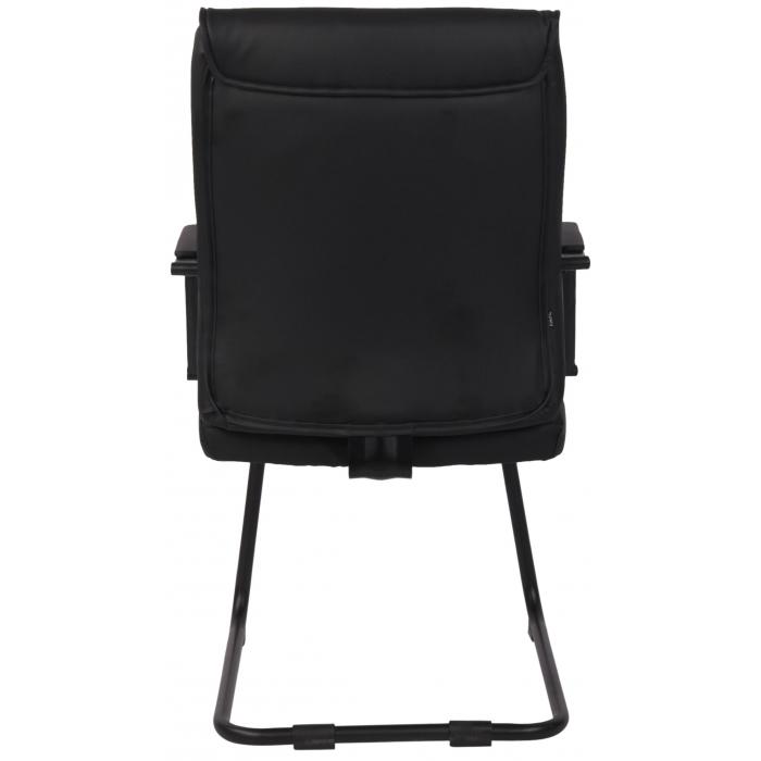 Besucherstuhl HLO-CP113 ~ schwarz/schwarz