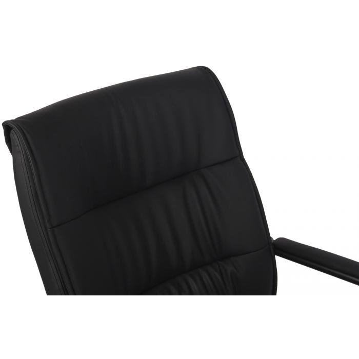 Besucherstuhl HLO-CP113 ~ schwarz/schwarz