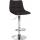 Barhocker HLO-CP266 Stoff chrom ~ schwarz