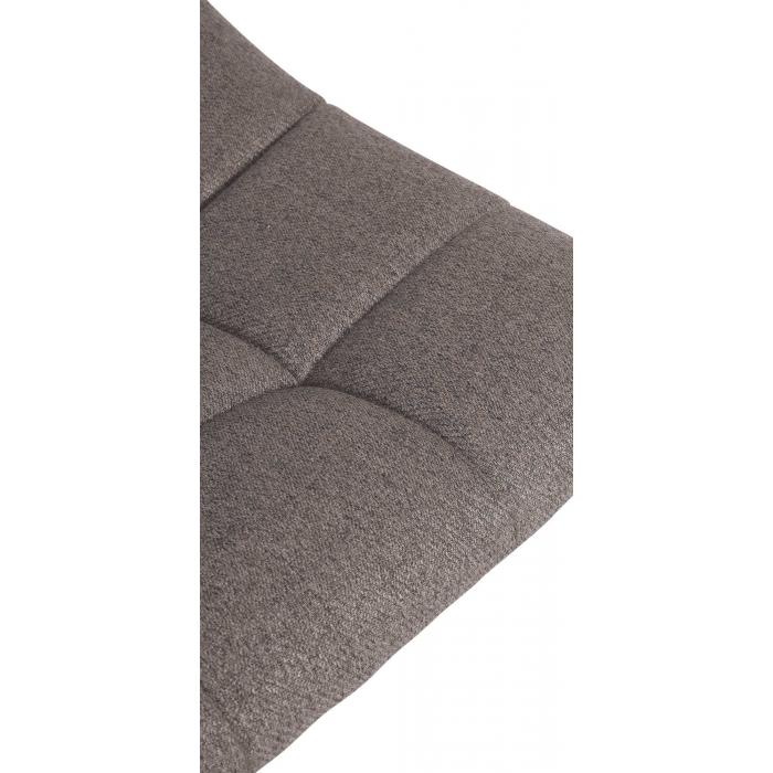 Barhocker HLO-CP266 Stoff chrom ~ grau
