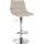 Barhocker HLO-CP266 Stoff chrom ~ creme